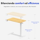 FlexiSpot Tavolino Regolabile per Letto H3